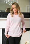 ALPINE CASHMERE SWEATER - sugar plum